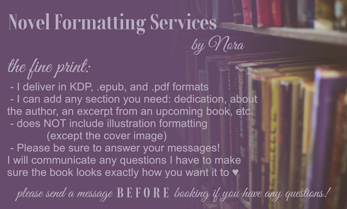 format your finished novel