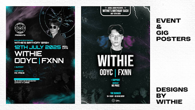 design a professional gig or event poster