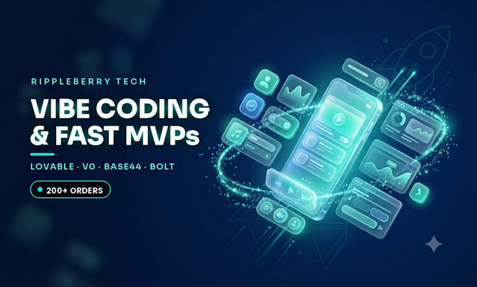 build your mvp or web app with ai, vibe code lovable, base44, firebase, v0