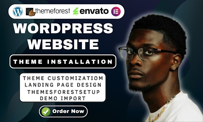 install wordpress theme and customize themeforest or envato elements demo import