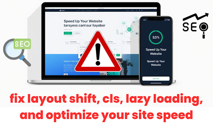 fix layout shift, cls, lazy loading, and optimize your site speed
