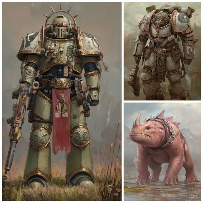 do model warhammer 40k character for you