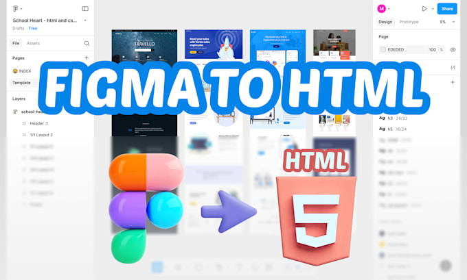 Convert your figma design to responsive html css website by ...