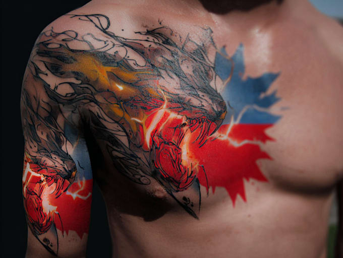 custom an abstract tattoo design