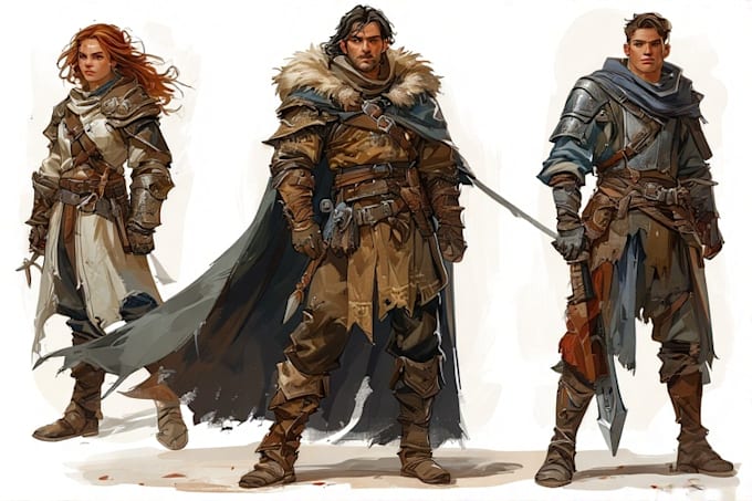 do a dnd game concept character art