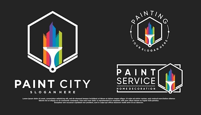design luxury house painter logo