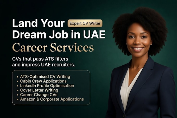 write an ats friendly CV and resume for uae jobs