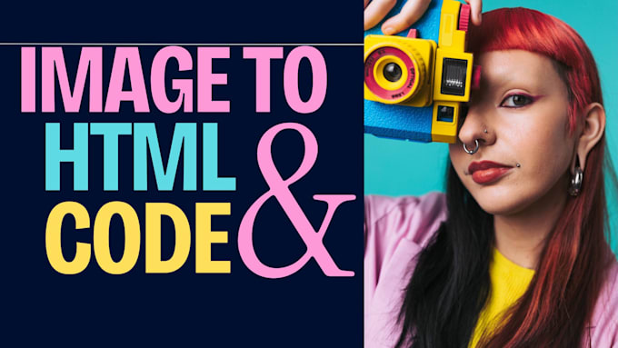 image to HTML and image to code in just 5