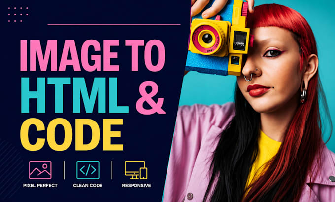 images to HTML and image to code in just 5