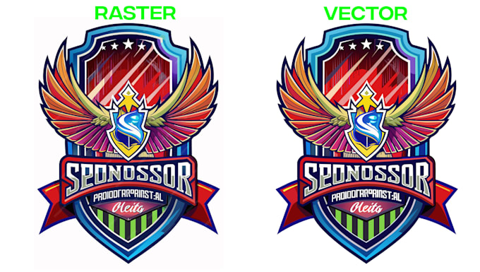 manual vector tracing, and raster to vector