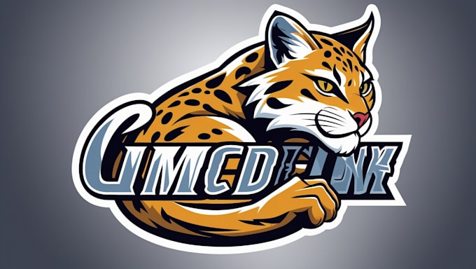 make wild cat mascot logo design in one day