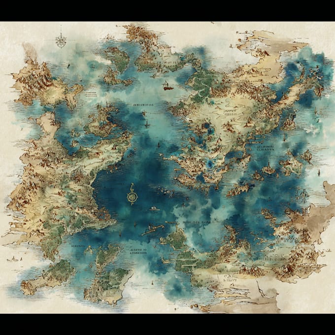 do custom watercolor wedding map