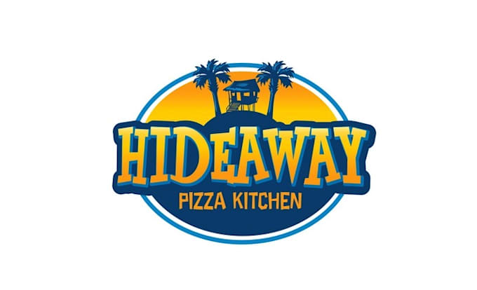 design extraordinary funky island pizzeria logo
