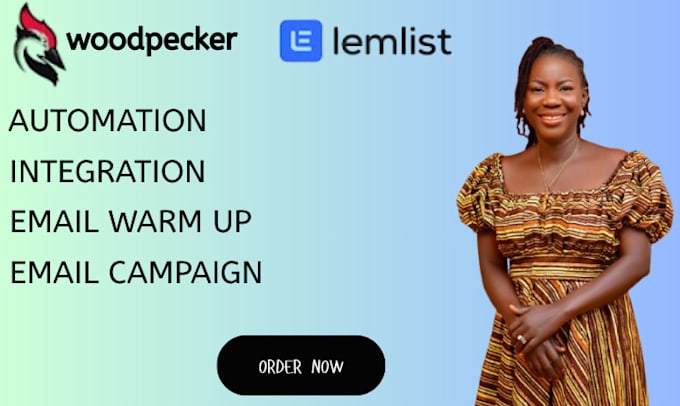 set up lemlist and woodpecker for cold email outreach and deliverability