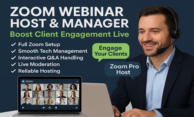 perfectly host and manage your zoom webinar for client engagement