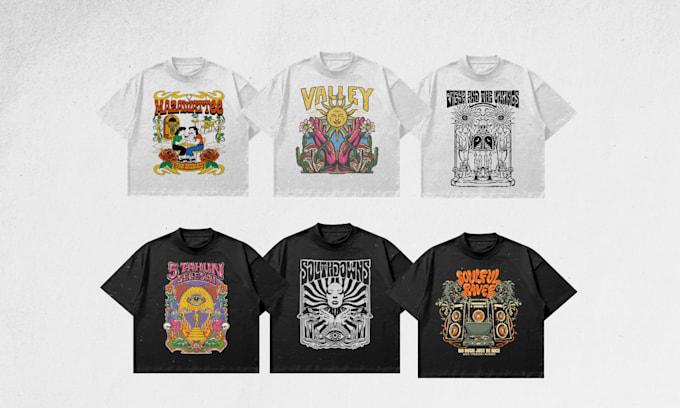 make merchandise design for band or musician