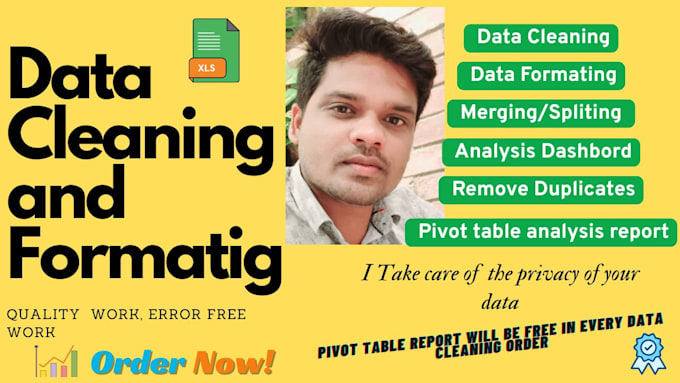 clean, merge, split, format, and pivot report excel data