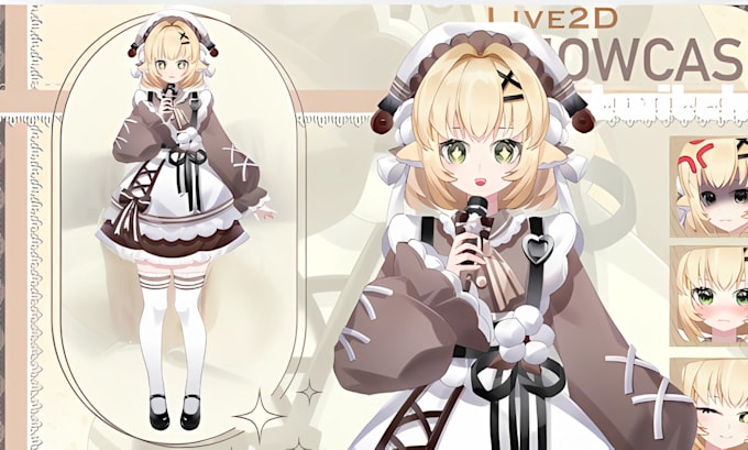 Design and rig live2d vtuber model vtuber character commission in anime ...