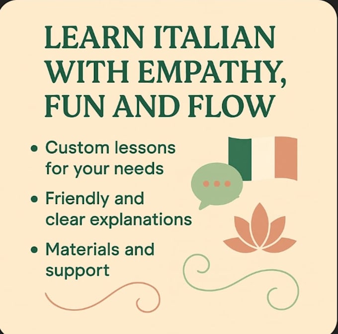 teach you italian with empathy e joy step by step all levels