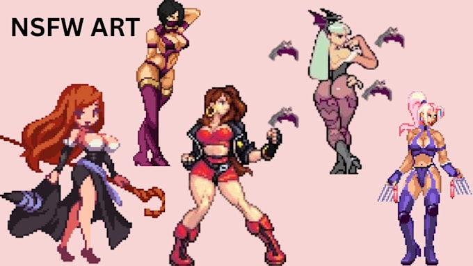 draw nsfw pixel art sprite character lewd animation game art 2d rpg maker