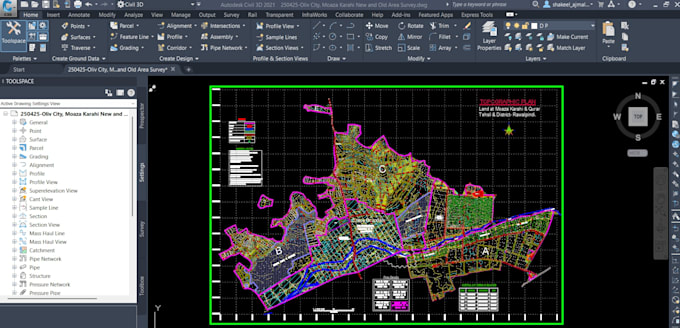 make topographic survey and contour maps from topo data