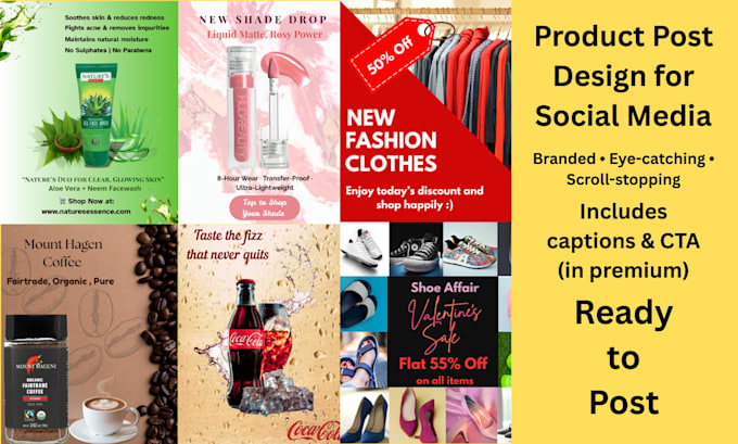 design scroll stopping social media product posts
