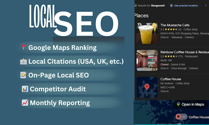 Rank your business on google maps and search box by Acmdigitalit | Fiverr
