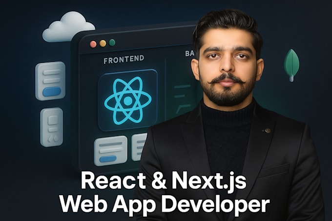 develop a full stack website n web app using react and next js