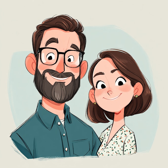 cartoonize your couple portrait
