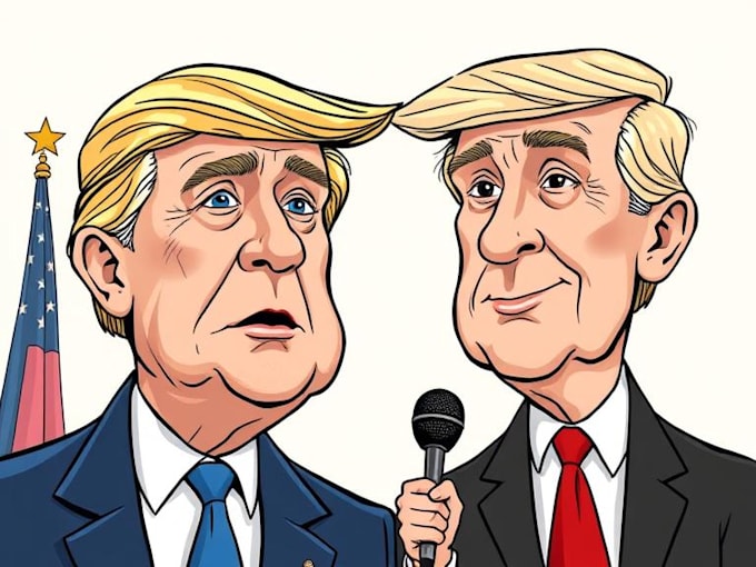 make political caricature and cartoon