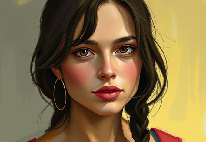 Make your photo into a digital oil painting portrait art by Achadia ...
