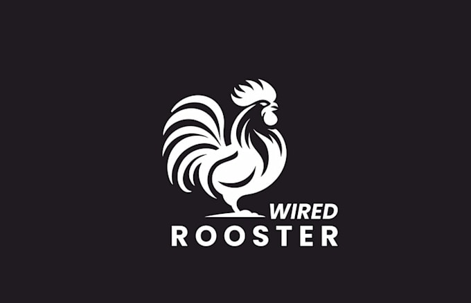 design coffee shop pic rooster logo