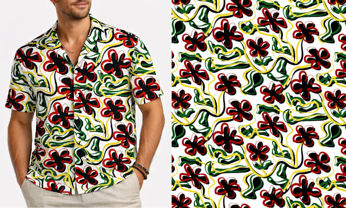 design unique seamless pattern, textile print