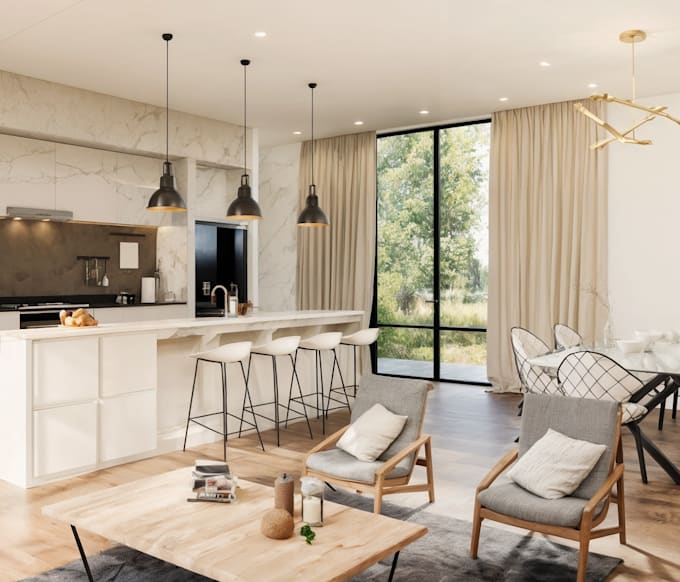 do interior or exterior design of residential project
