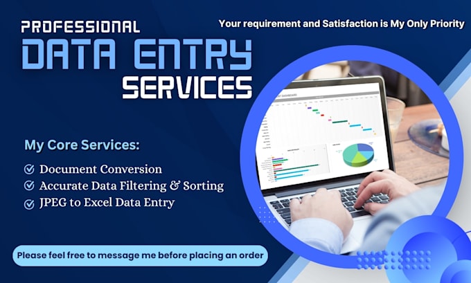 do document conversion, accurate data filtering and jpeg to excel data entry