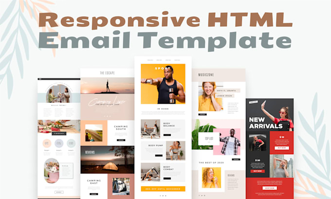 code responsive email template in HTML CSS