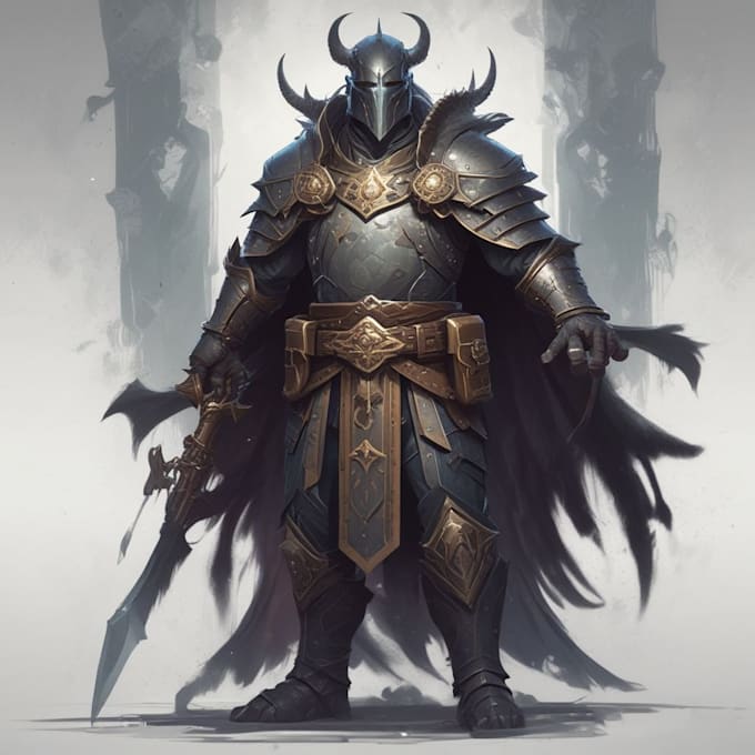draw your fantasy character, game concept
