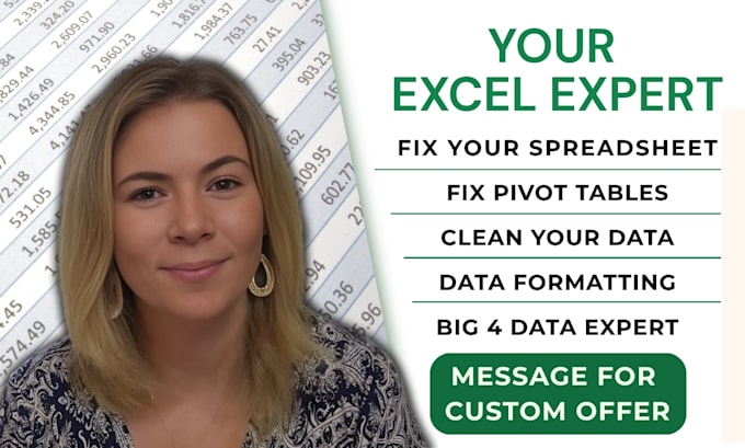 be your excel data cleaning, formatting and error fixing expert