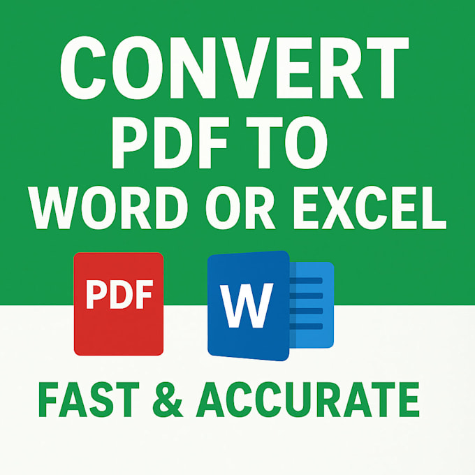 convert PDF to word or excel quickly and accurately