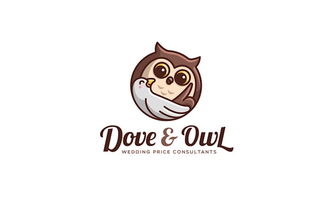 design premium weddings solutions themed logo