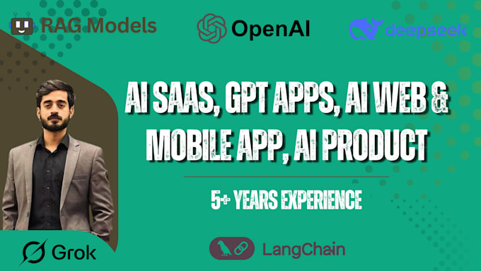 develop custom gpt, ai powered apps, websites, saas, and chatbots