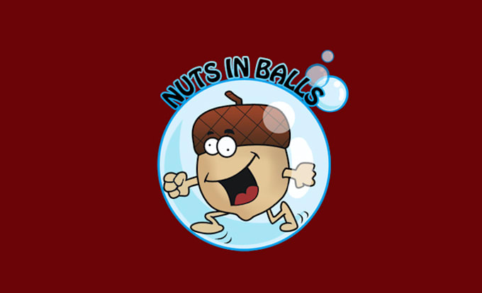 design premium attitude logo for nuts in balls