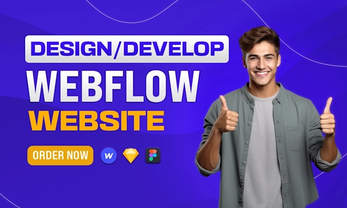 webflow website design, webflow landing page design, develop webflow website