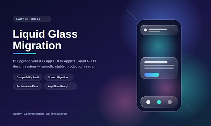 do liquid glass UI migration for your IOS app