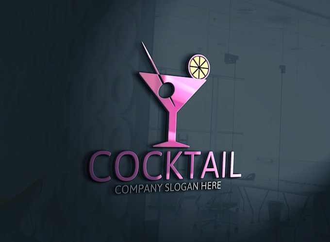 custom bar logo pub, lounge, cocktail bar and nightlife branding design