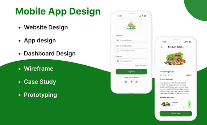 Design modern ui ux with wireframes in figma for mobile apps and ...