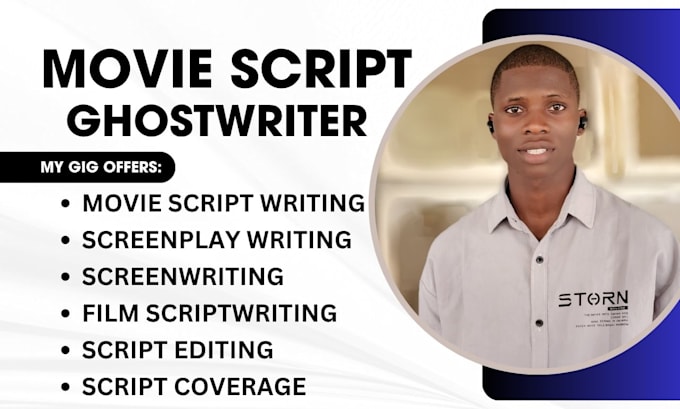 write movie script, screenplay, screenwriting, feature film script, tv series