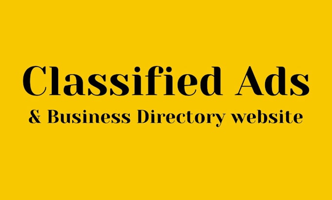 create a fully functional classified ads and listing directory website