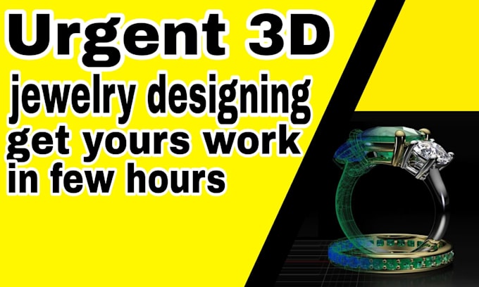 design high quality custom jewelry cad and 3d rendering