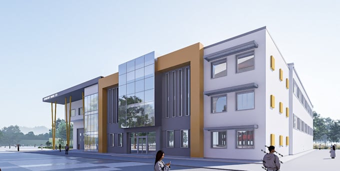 do 3d cgi modeling, 3d cgi warehouse, industrial building, factory layout design